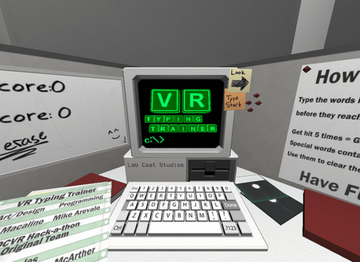 IndieCade 2014: VR Typing Trainer