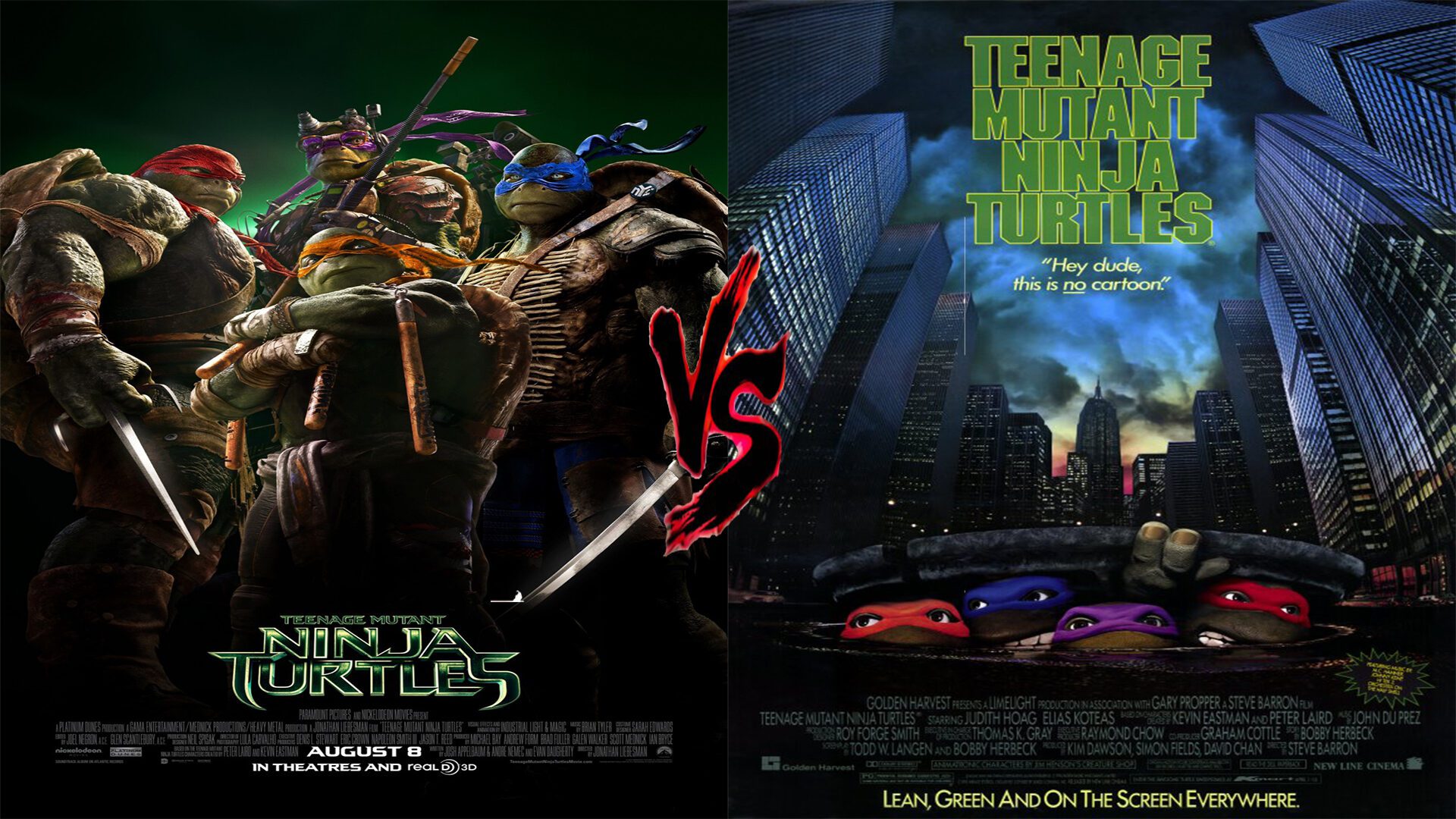 Remake Showdown: Teenage Mutant Ninja Turtles 1990 vs 2014