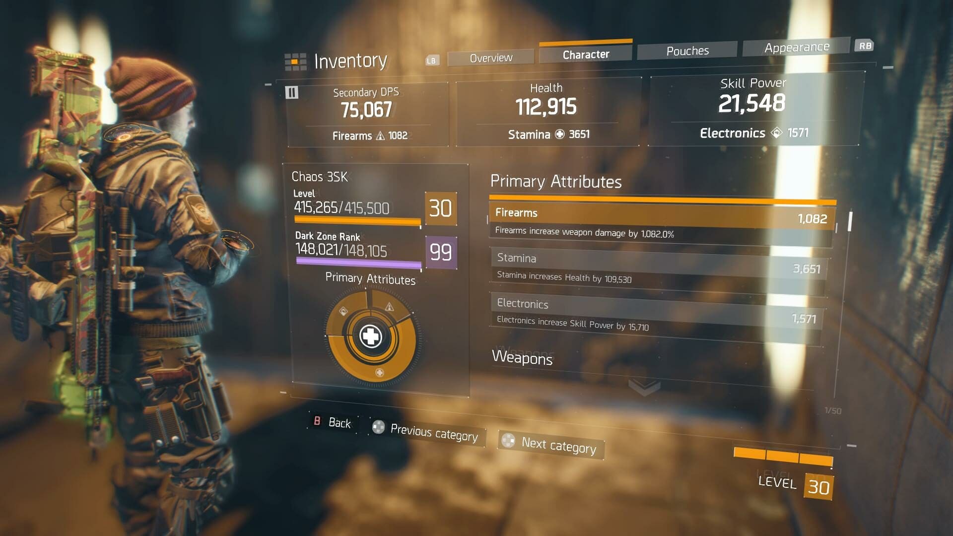 The Division Player Reaches Max Rank In Dark Zone