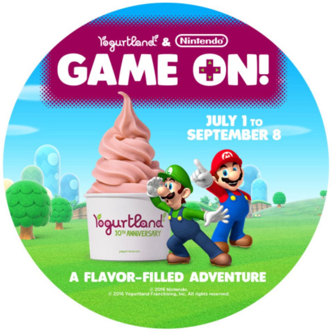 Nintendo Teams up with Yogurtland Stores This Summer