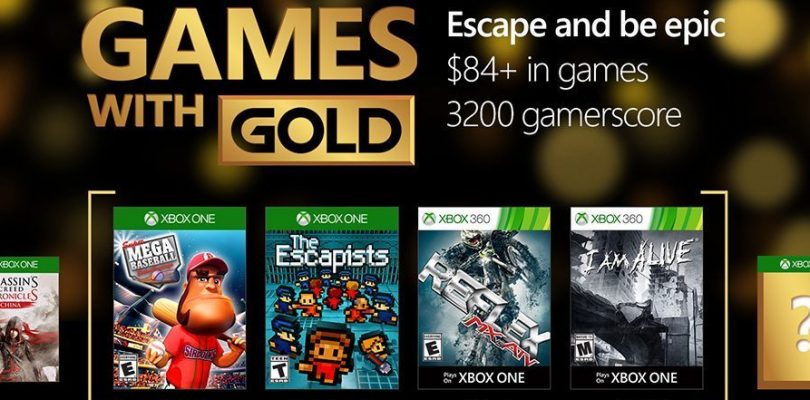 October Games With Gold Announced