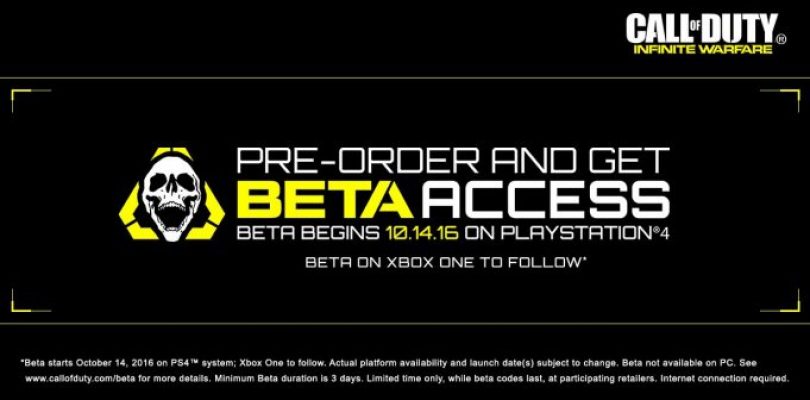 Call of Duty: Infinite Warfare Multiplayer Beta Announced