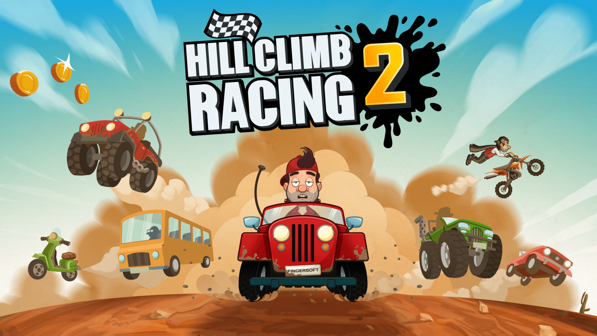 Fingersoft’s Hill Climb Racing 2 Launches on Android!