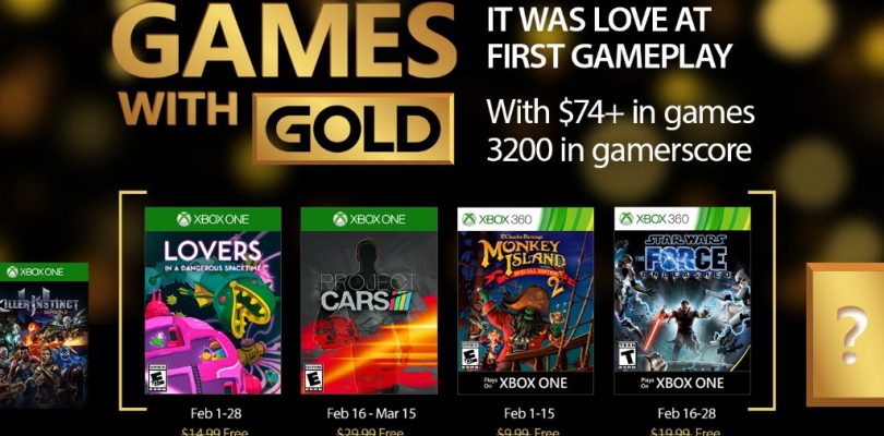 Games with Gold for February Announced