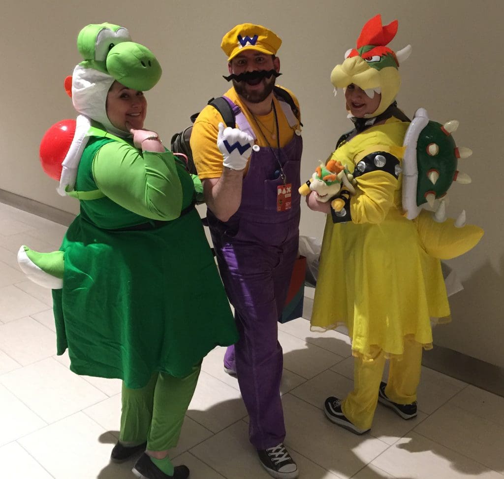 PAX South 2017, Cosplay, Mario, Wario, Bowser, Yoshi