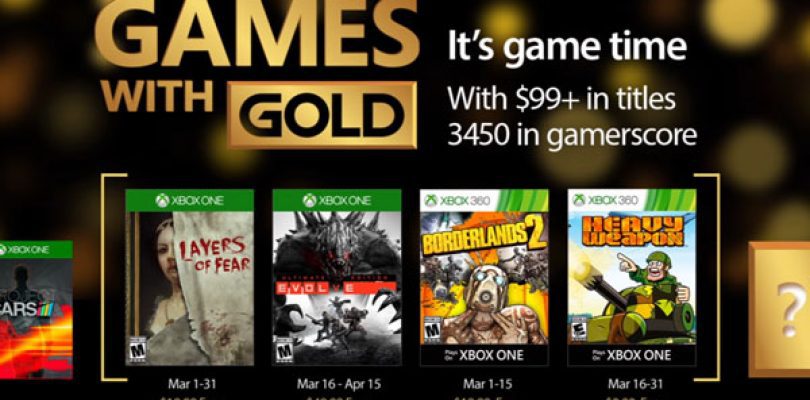 Games with Gold For March 2017 Announced