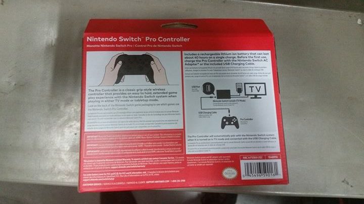 Switch accessories Pro Controller Back