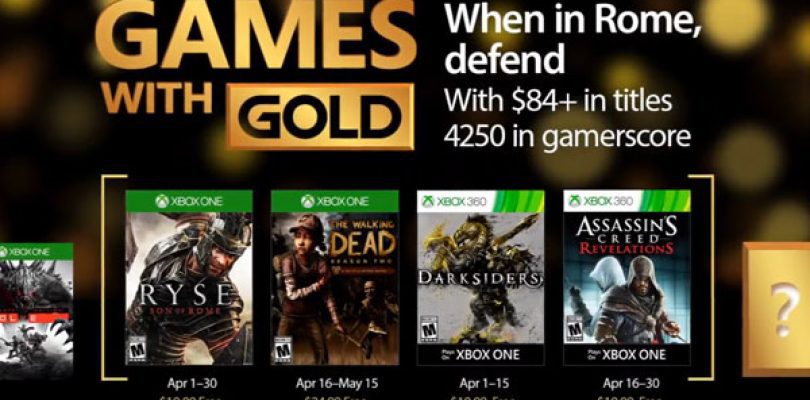 April 2017’s Games with Gold Offer Announced