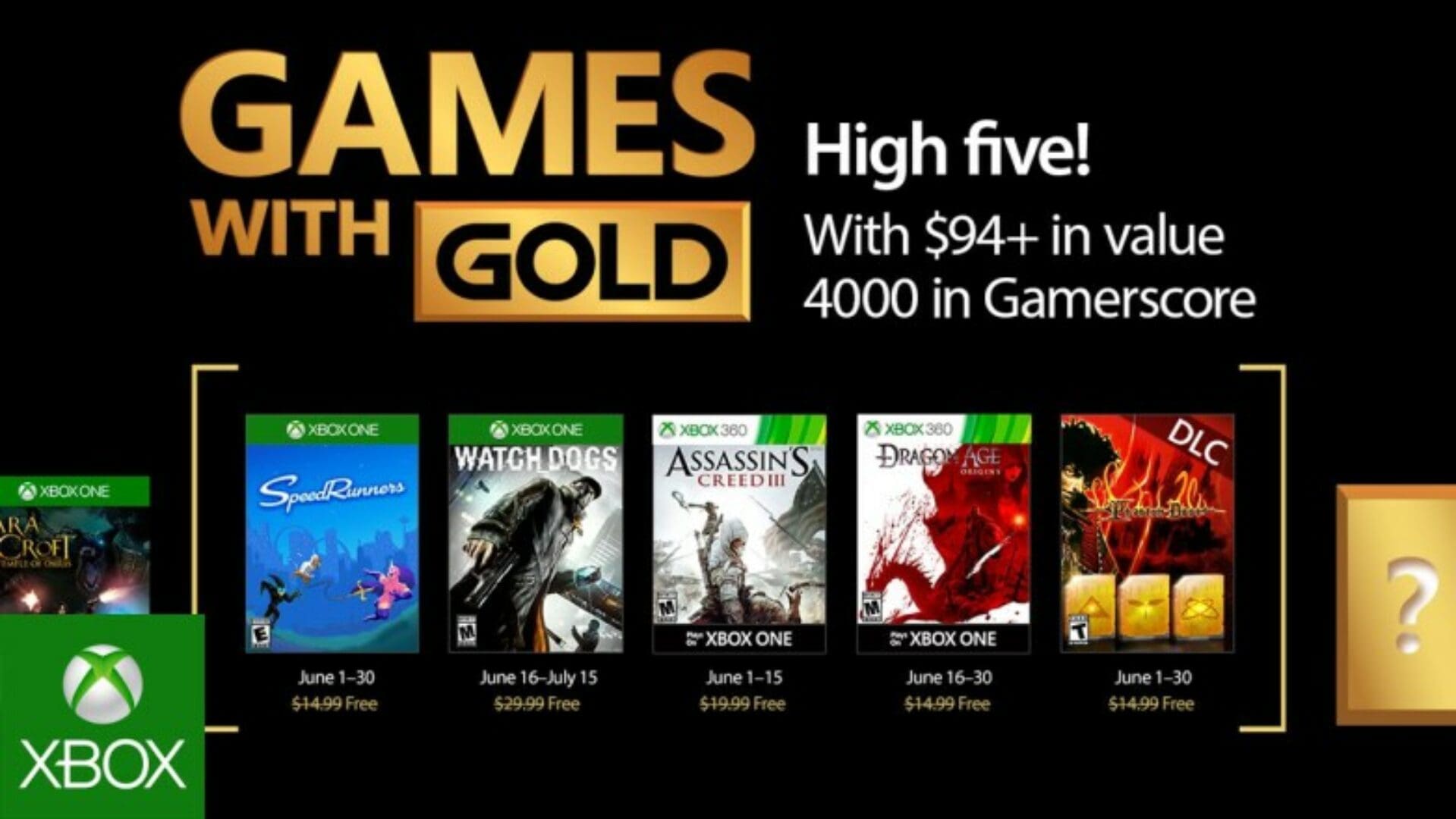 June 2017’s Xbox Games with Gold