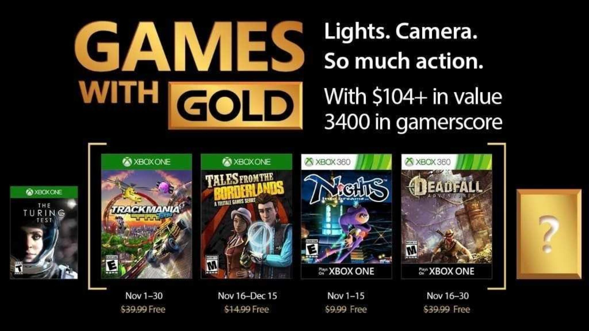 November 2017’s Games with Gold Offer Disappoints