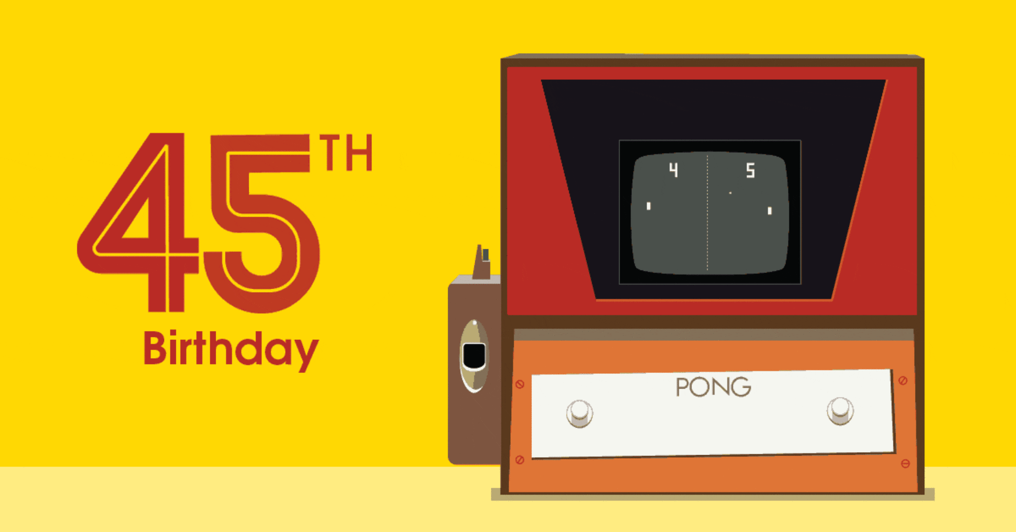 Atari Pong 45th Birthday