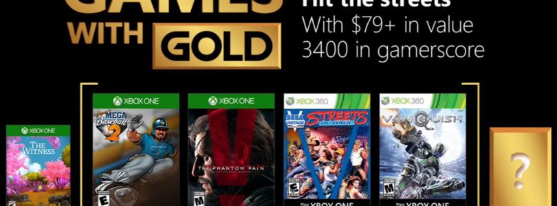 Xbox Games with Gold May 2018