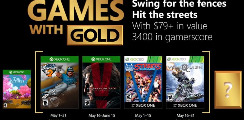 Xbox Games with Gold May 2018