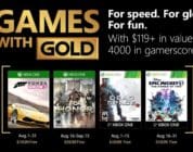 Blockbuster Games with Gold Announced for August 2018