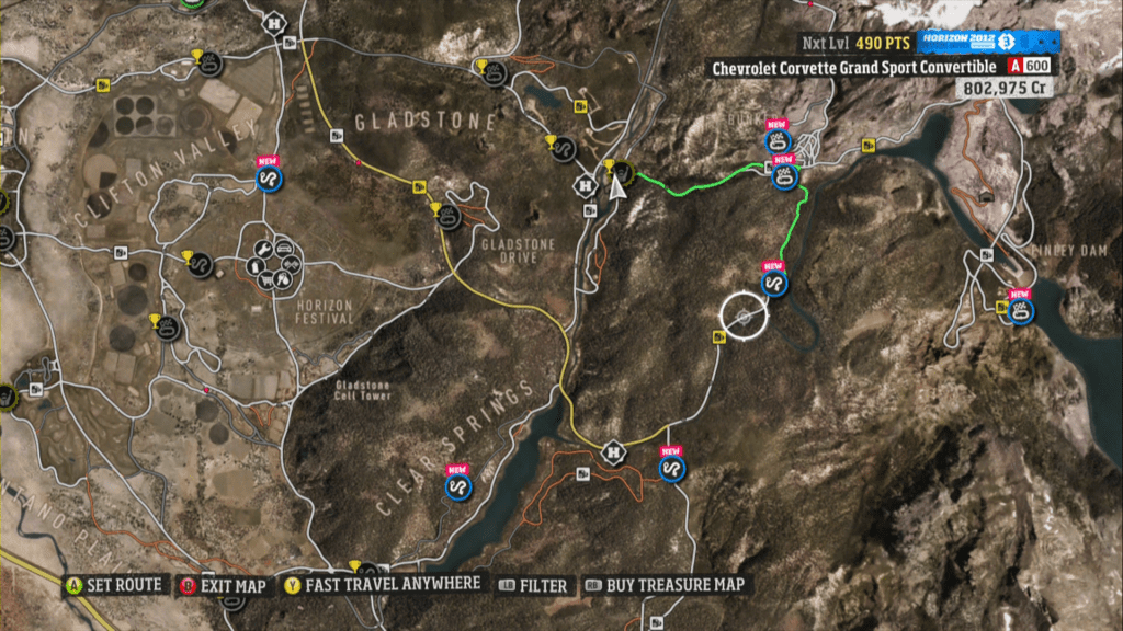 Forza Horizon Colorado Map