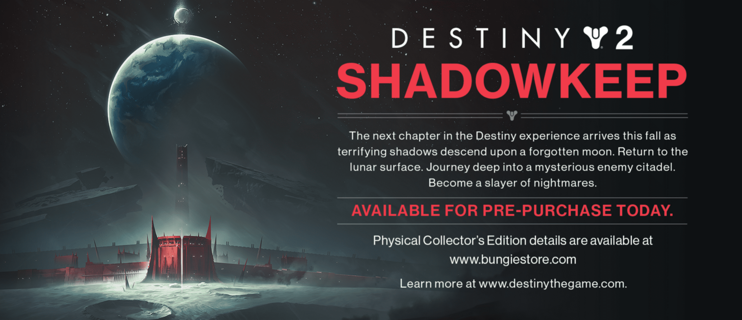 Destiny 2 Shadow Keep Leaked – Dark Side of the Moon