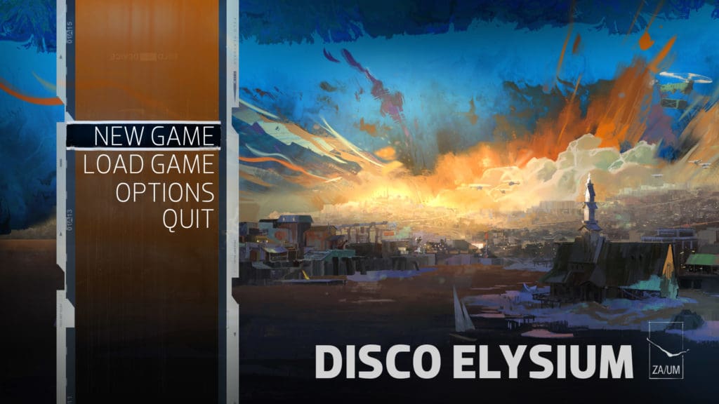 disco elysium title screen