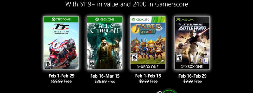 Feb 2020 Games with Gold