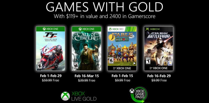 Feb 2020 Games with Gold