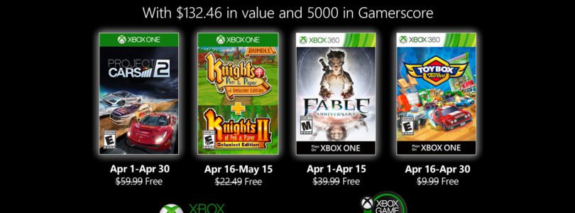 April 2020 Games with Gold