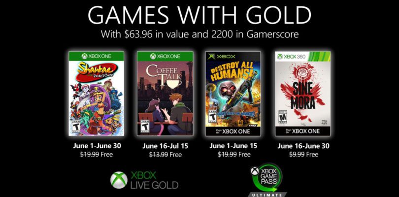 June 2020 Games with Gold Announced