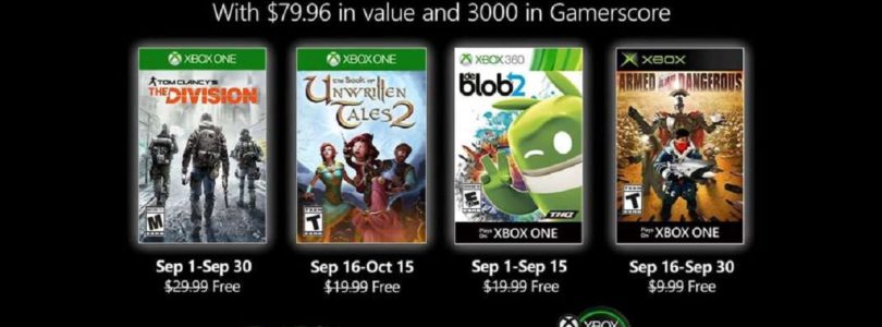 September 2020 Games with Gold and PS+ offers