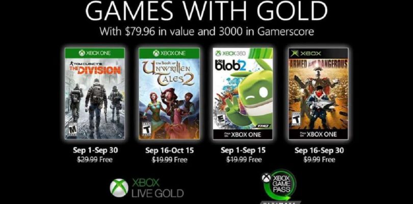 September 2020 Games with Gold and PS+ offers