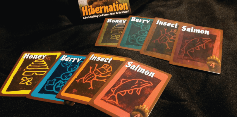 Hibernation tabletop deck building pied raven games food cards