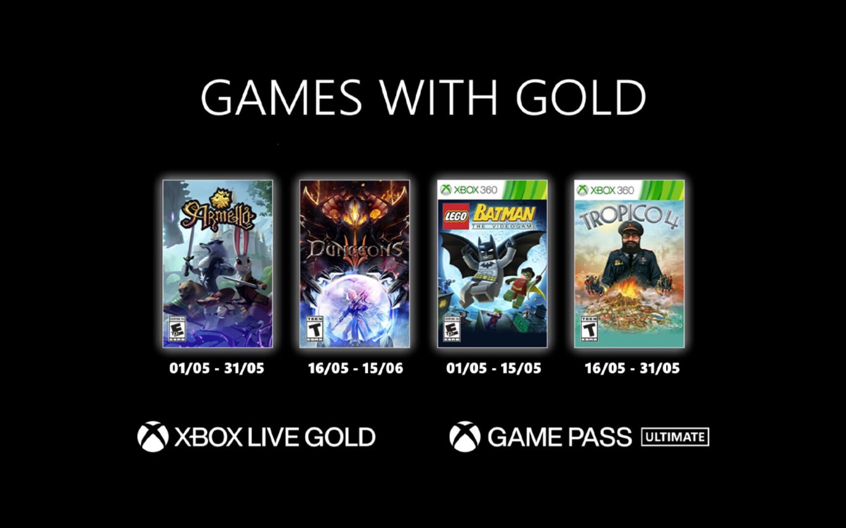 May 2021 Games with Gold