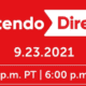 September 2021 Nintendo Direct Announced