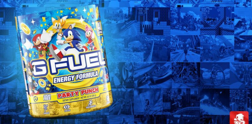 Sonic 30th Anniversary Inspired G Fuel Party Punch Available Now