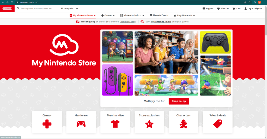 My Nintendo Store Layout