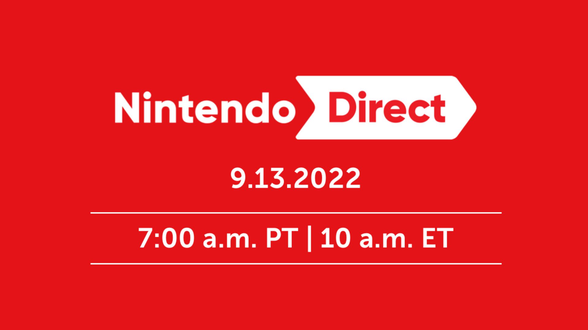 September 2022 Nintendo Direct Airs Tomorrow 9/13