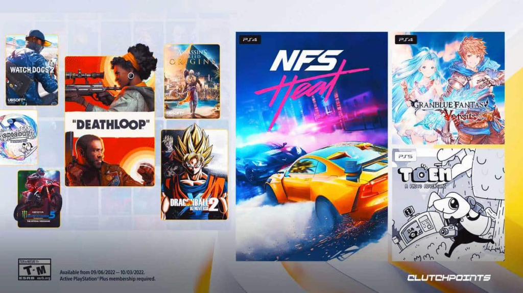 September 2022 PS+ Offer