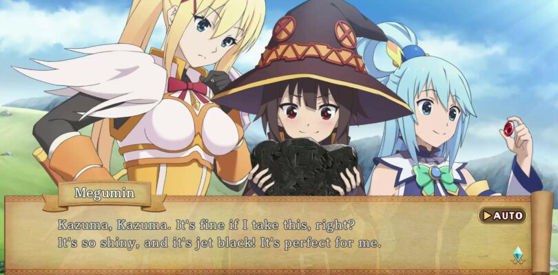 Konosuba Visual Novel launches February 8th 2024