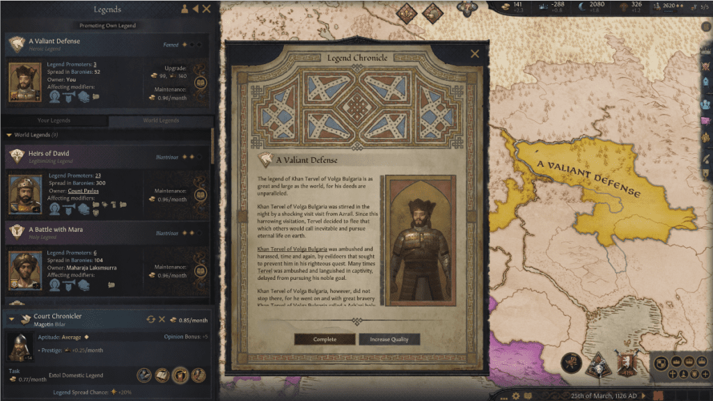 crusader kings 3 legend chronicle window