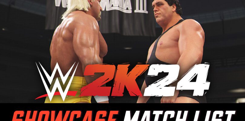 wwe 2k24 showcase match list