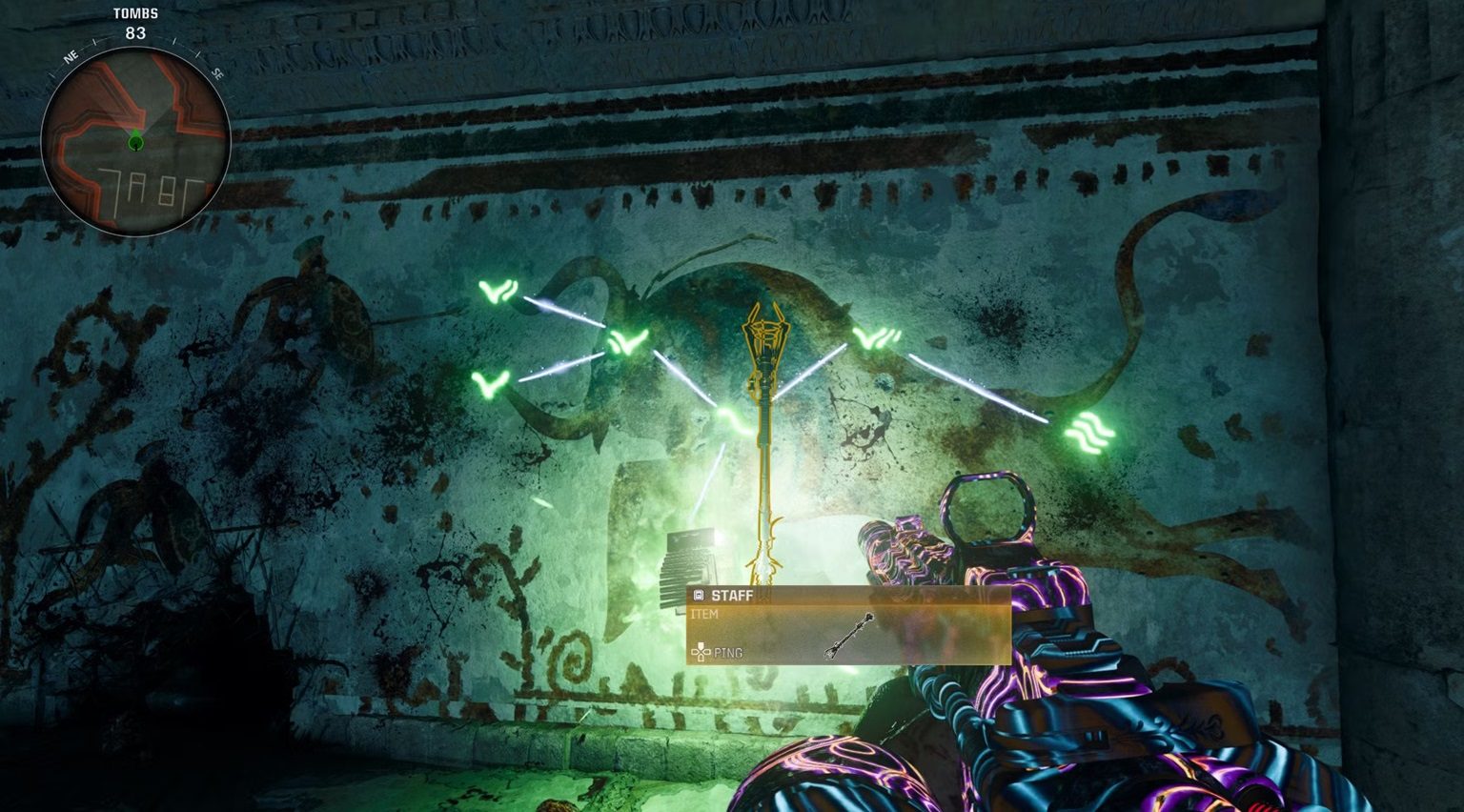 The Tomb Easter Egg Bull Mural Ice Staff Part - Marooners' Rock